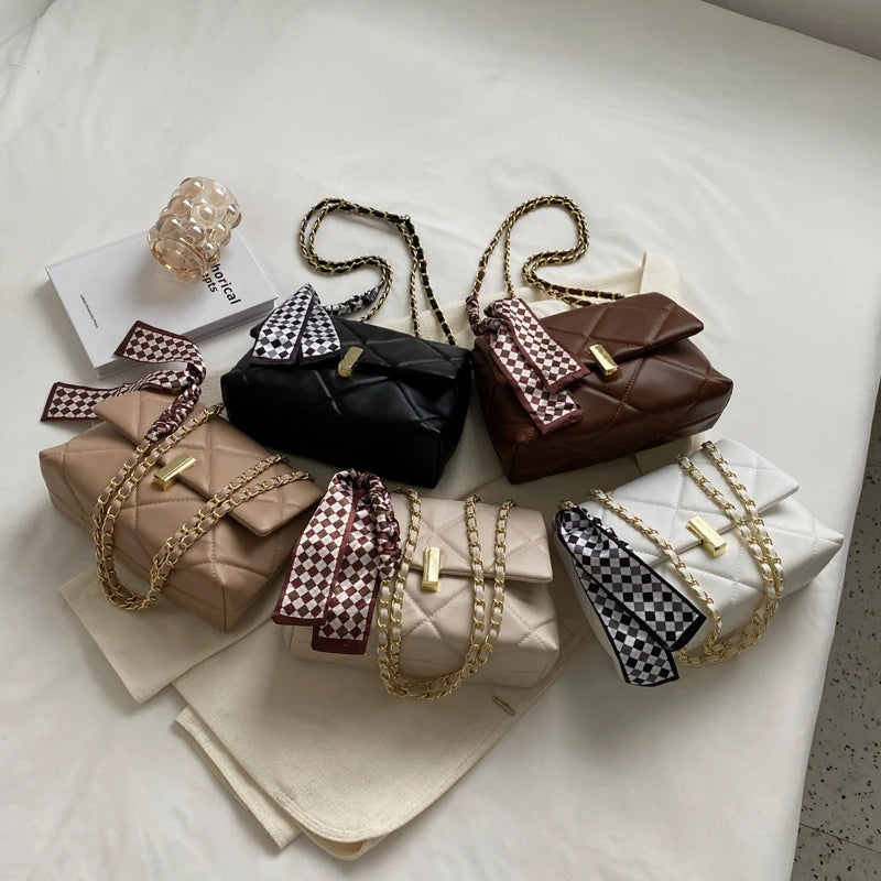 Winter Women Shoulder Bags Versatile Daily Female Handbags Solid Crossbody Bag