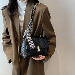 Winter Women Shoulder Bags Versatile Daily Female Handbags Solid Crossbody Bag