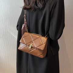 Winter Women Shoulder Bags Versatile Daily Female Handbags Solid Crossbody Bag