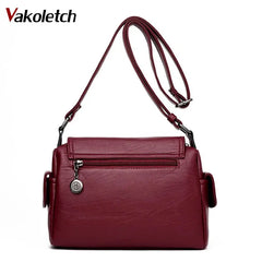 Leather Crossbody Bags For Women Shoulder Handbag