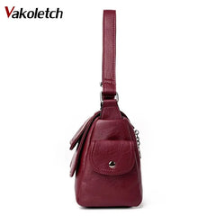 Leather Crossbody Bags For Women Shoulder Handbag