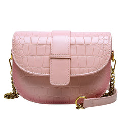 Women Shoulder Bag PU Leather Small Square Bag Wild Female Daily Messenger Bag