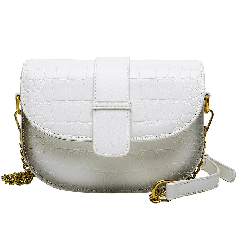 Women Shoulder Bag PU Leather Small Square Bag Wild Female Daily Messenger Bag
