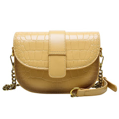 Women Shoulder Bag PU Leather Small Square Bag Wild Female Daily Messenger Bag