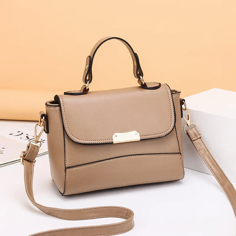 Women Shoulder Bag PU Leather Small Square Bag Youth Ladies Messenger Bag