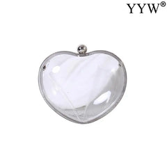 Women Acrylic Shoulder Bag Handbag Love Wedding Party Purse Handbag