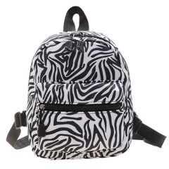 Women Animal Printed Backpack Casual Preppy Style Knapsack Small Handbags