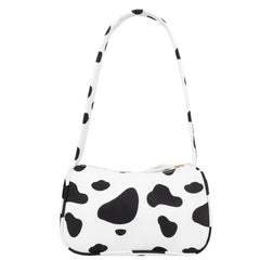 Women Animal Printing Shoulder Underarm Bag Casual All-match Canvas Zipper Small
