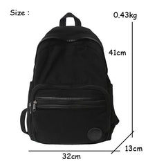 Canvas Travel Backpack for Teenager Girls Female Book Bag Laptop Backpack
