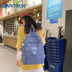 Women Backpack Prints School Bag Large Capacity Knapsack for Ladies Girl