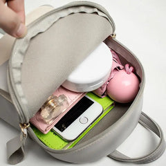 Women Leather Backpack Casual Travel Daypack Ladies Bagpack School Bags