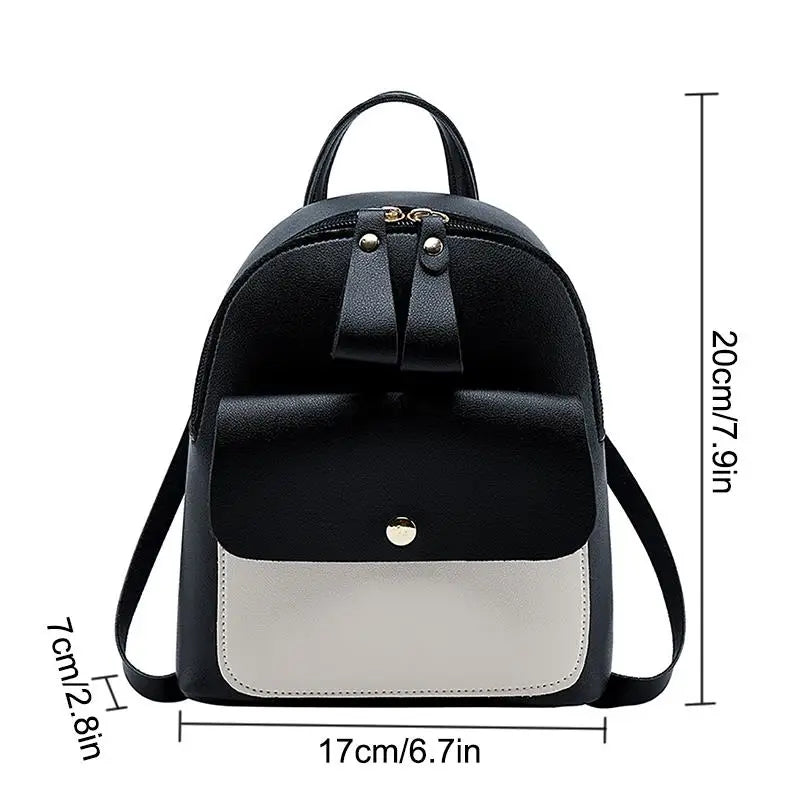 Women Leather Backpack Casual Travel Daypack Ladies Bagpack School Bags