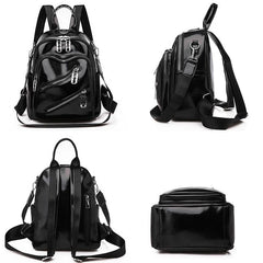 Women Backpack Pu Leather Travel Backpack Casual Shoulder Bags High Schoo...