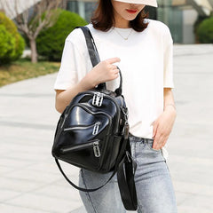 Women Backpack Pu Leather Travel Backpack Casual Shoulder Bags High Schoo...