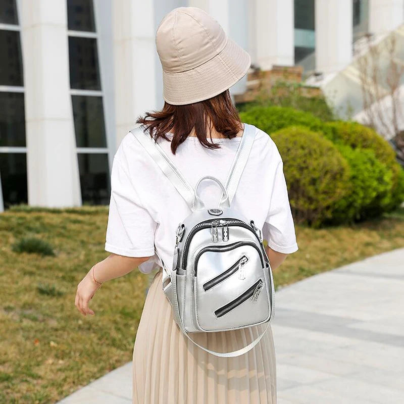 Women Backpack Pu Leather Travel Backpack Casual Shoulder Bags For Teenagers