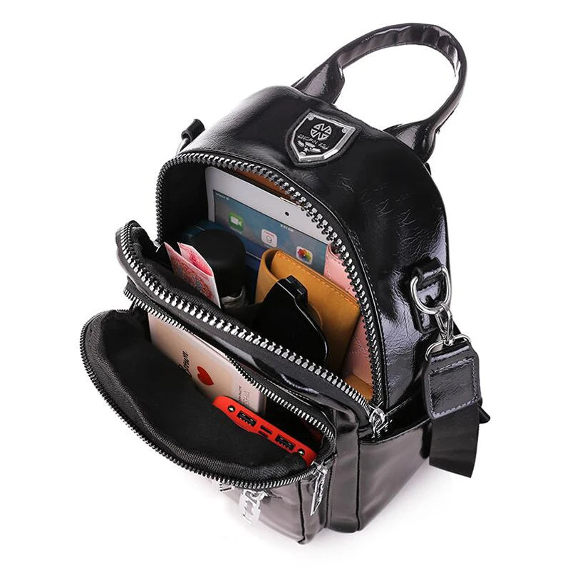 Women Backpack Pu Leather Travel Backpack Casual Shoulder Bags High Schoo...