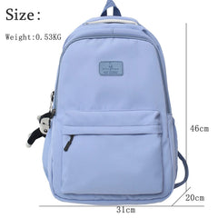 Waterproof Nylon Schoolbag Student Book Bag for Teenager Girls Boys