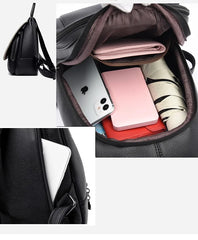 Women Backpack High Pu Leather Shoulder Bag School Bag Travel Bag