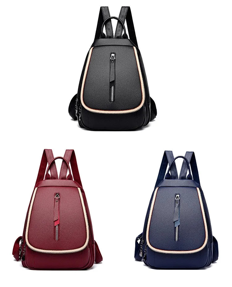 Women Backpack High Pu Leather Shoulder Bag School Bag Travel Bag