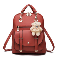 Women Backpack High Youth Leather Backpacks for Teenage Girls Female School Shou