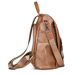 Women Backpack High Youth Leather Travel Schoolbag for Teenage Girls