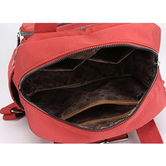 Women Backpack Large Capacity Plaid Handbags Multifunction Student School Bag