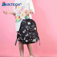 Women Backpack Large Capacity School Bag Adjustable Strap Starry Sky Backpacks