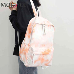 Marble Style Backpack Unisex Large Capacity Nylon Schoolbags