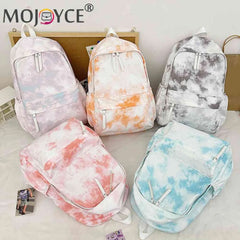 Marble Style Backpack Unisex Large Capacity Nylon Schoolbags
