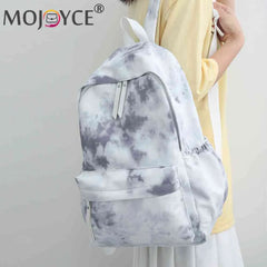 Marble Style Backpack Unisex Large Capacity Nylon Schoolbags
