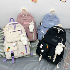 Women Backpack Bear Girl Waterproof Shoulder Schoolbag For Teenage