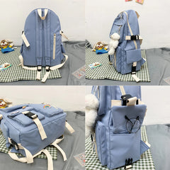 Women Backpack Bear Girl Waterproof Shoulder Schoolbag For Teenage