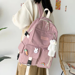 Women Backpack Bear Girl Waterproof Shoulder Schoolbag For Teenage