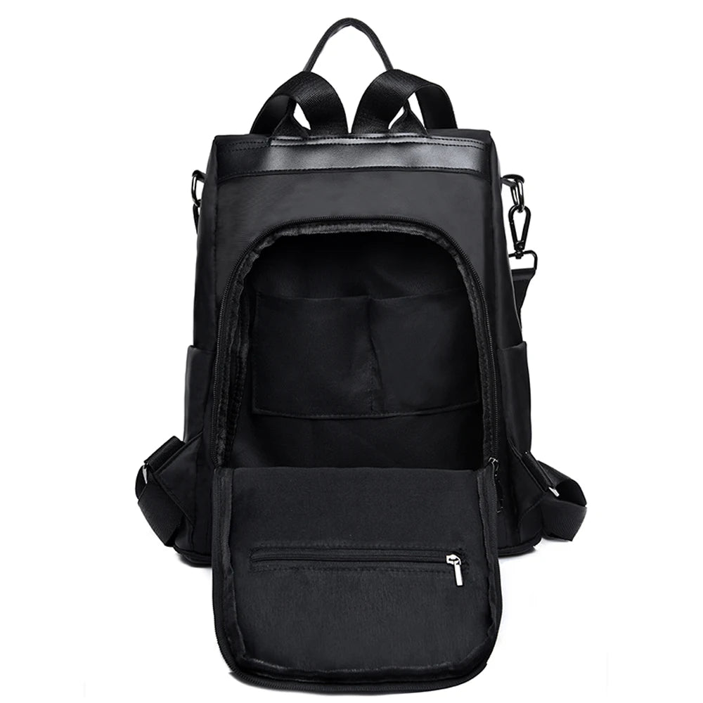 Women Anti-theft Backpack Rucksack Travel Shoulder Bag Oxford Schoolbag