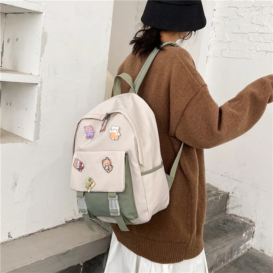 Women Backpack Soft Touch Small Backpack Female Student Shoulder Bag