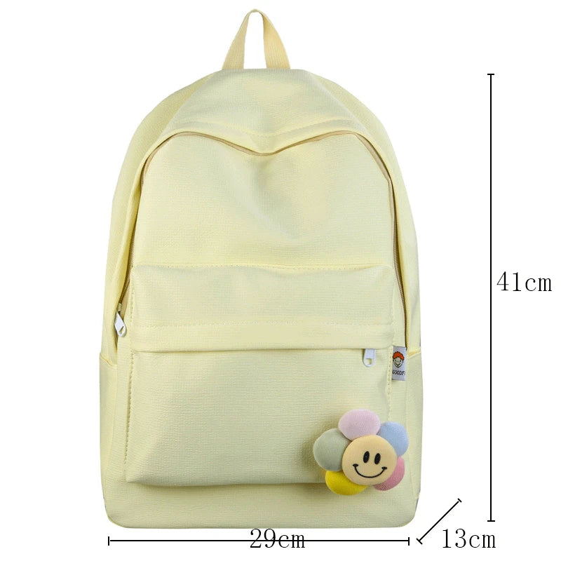Nylon Women Backpack for School Teenagers Girl Travel Rucksacks