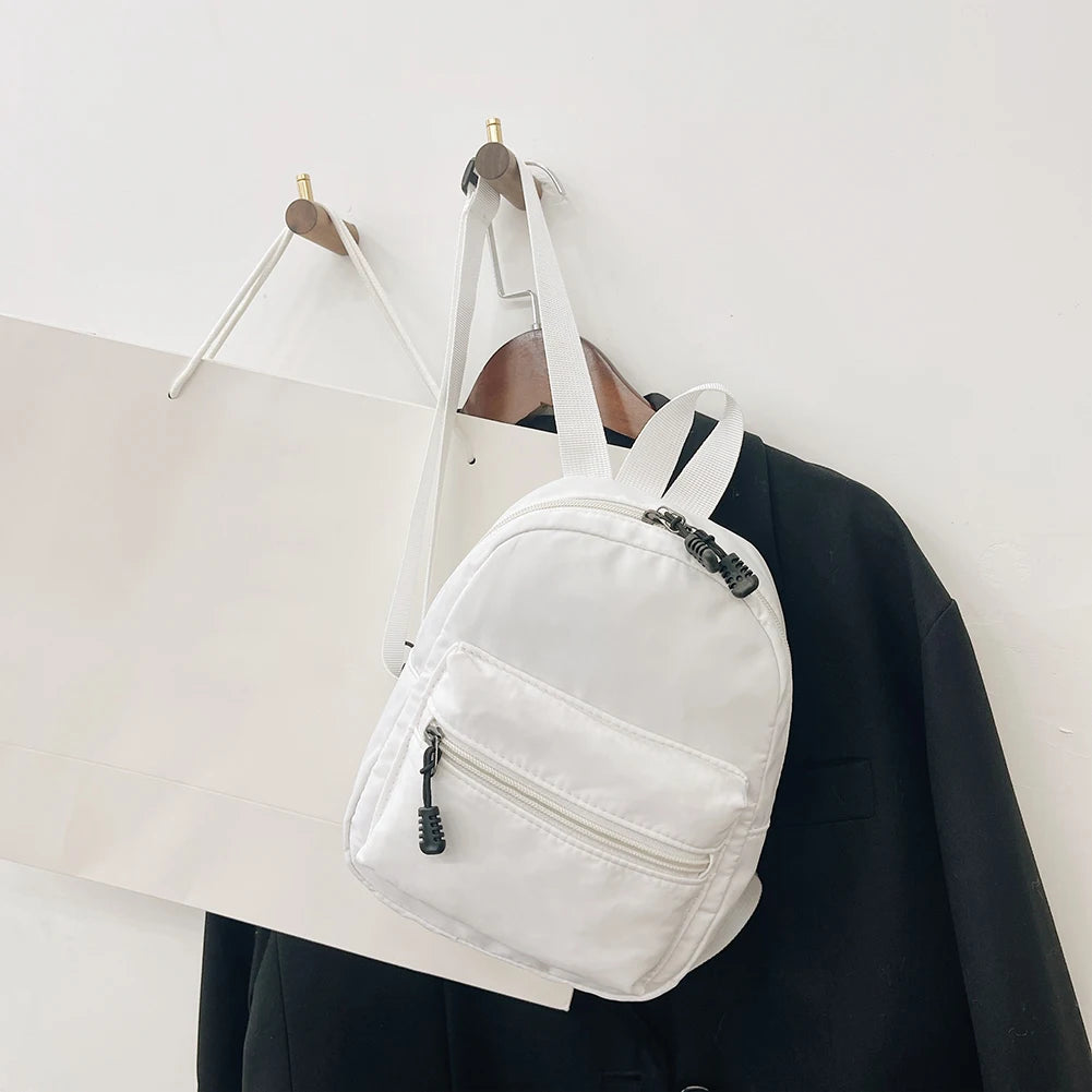 Women Backpack Solid Preppy Style Handbags Student School Knapsac