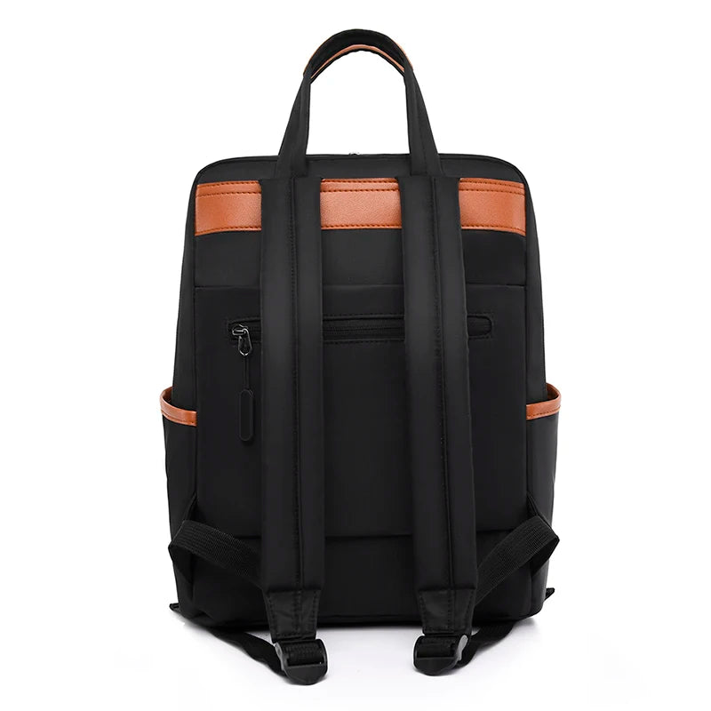 Korea Style Laptop Bag Waterproof Nylon Shoulder Backpack for Girls