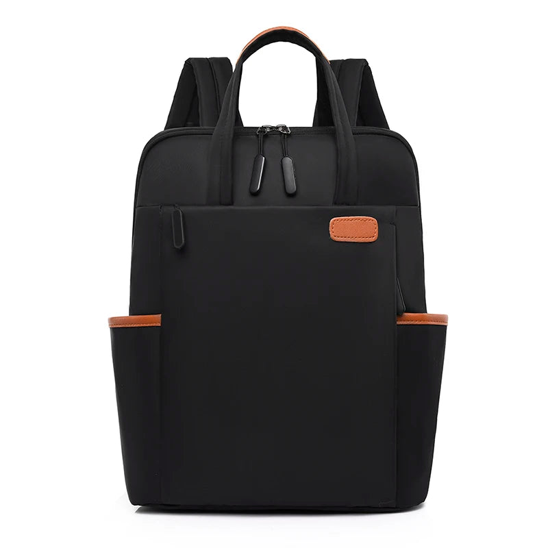 Korea Style Laptop Bag Waterproof Nylon Shoulder Backpack for Girls