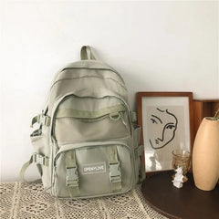 Nylon Waterproof Backpack for Teen Girls School Bag Travel Mochila Big