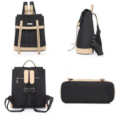 Waterproof Rivet Oxford Cloth Women Backpacks School Bags for Teenage