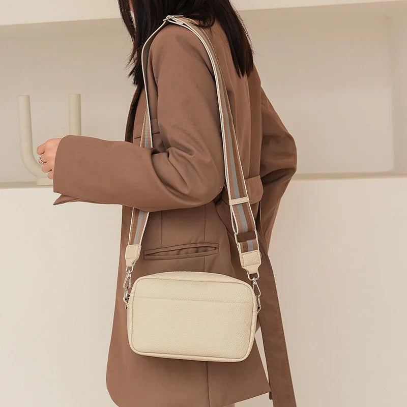 Solid Messenger Bags Women's Shoulder Bag Small Square Bag