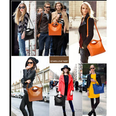 Women Leather Shoulder Messenger Bags Large Capacity Totes Set Bag Purses