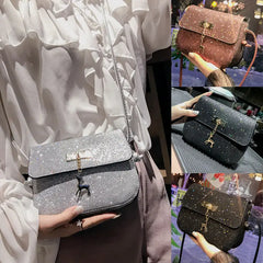 Women Bag PU Leather Bling Messenger Shoulder Crossbody Bag Envelope Handbag