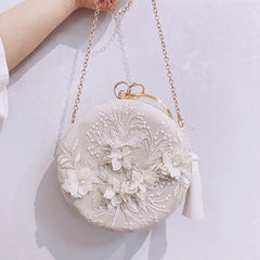 Women Bag Tassel Lady Embroidery Evening Bags Wedding Purse