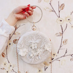 Women Bag Tassel Lady Embroidery Evening Bags Wedding Purse