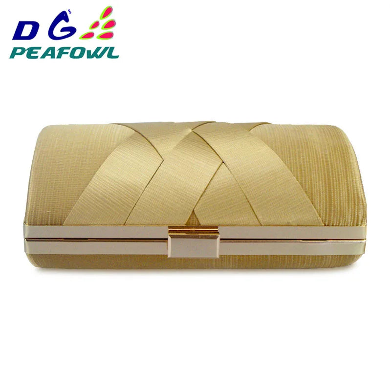 Small Clutch Purse Tassel Metal Handbags Chain Shoulder Evening Bags