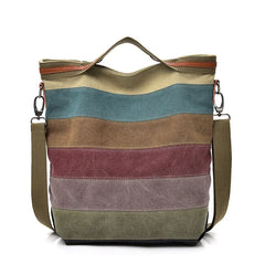 Boho Canvas Shoulder Tote Bag Crossbody for Women Ladies Girls