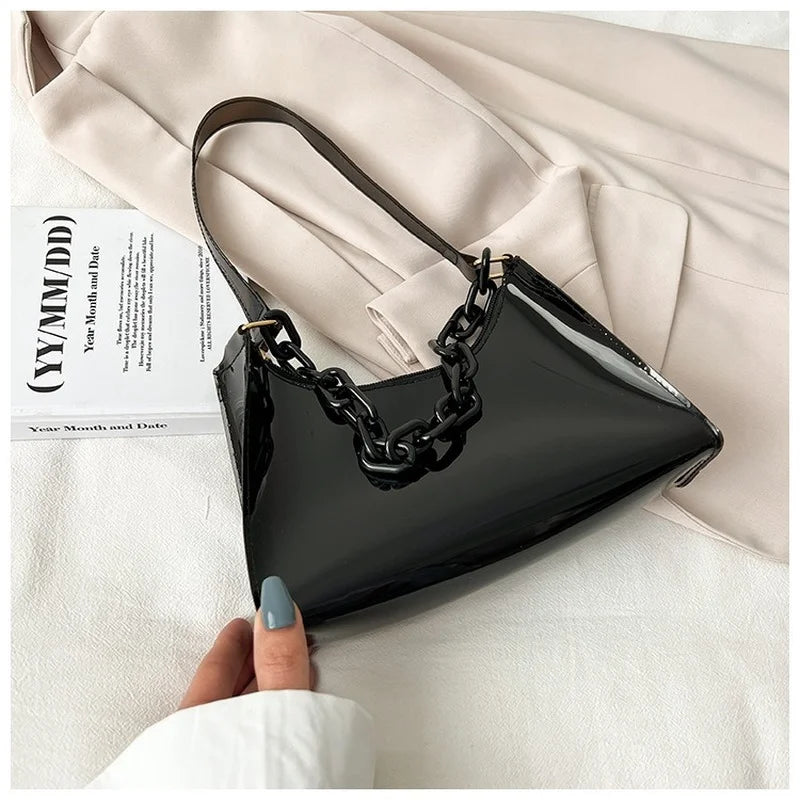 Transparent Shoulder Bag PVC Small Underarm Bags Clutch Women Hobos