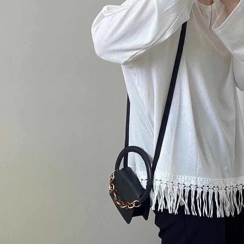 Women Shoulder Bags Ring Belt Female Clutch Purse Handbags PU Leather